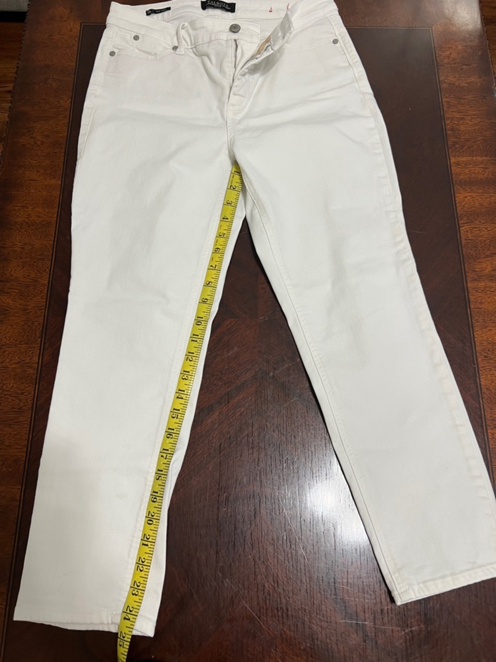 Talbots White Women’s Straight-Leg Jeans - Classic Everyday Style